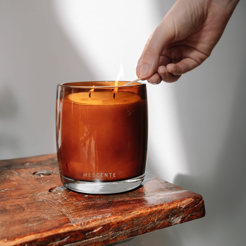 Luxusní privátní značka Vanilla Starry vonná svíčková s dřevěnou klapkou