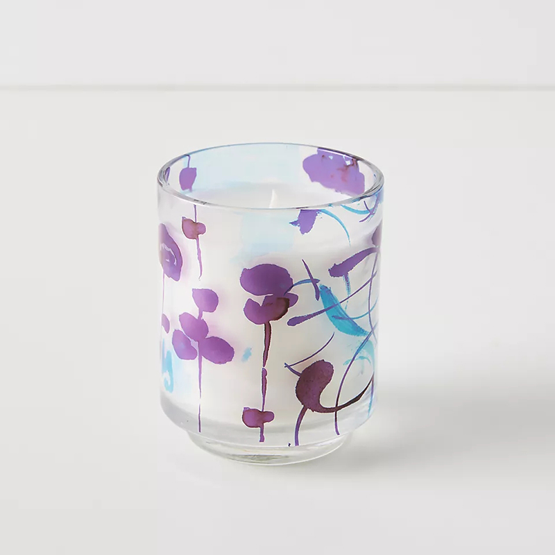 M&Scent Luxury Custom Decoration Private Label 3 Wick A Sunday Painter Glass Křišťálové vonné svíčky ze sójového vosku