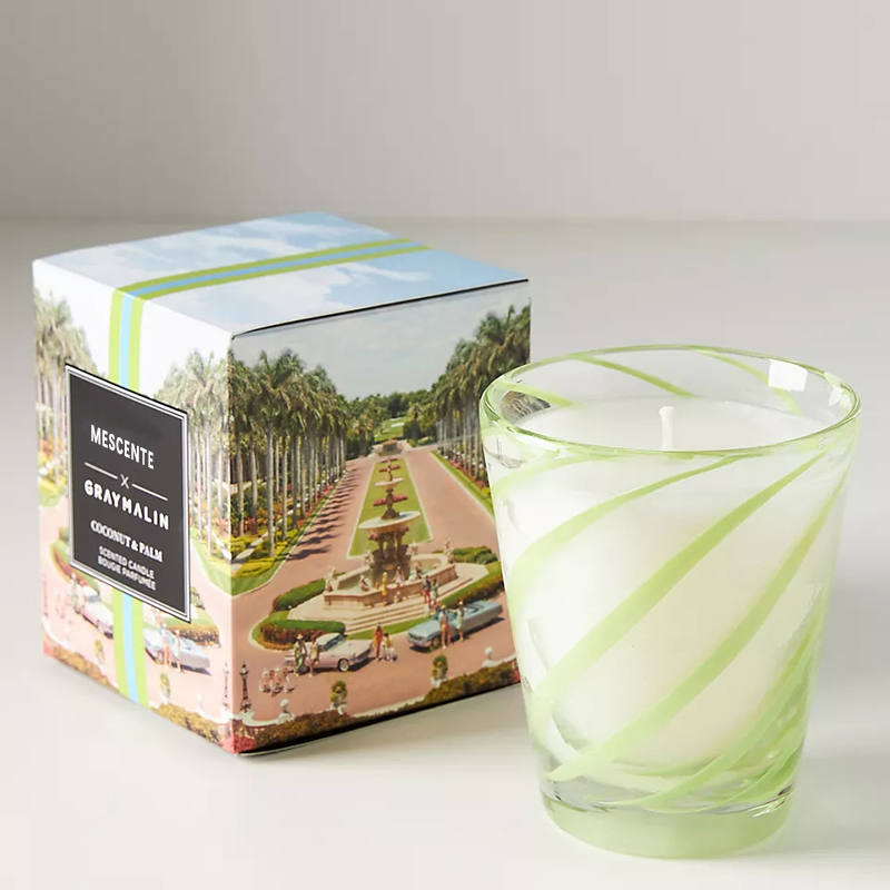 Svatební vonné svíčky s osobním logem M&Scent Luxury White Soy Wax