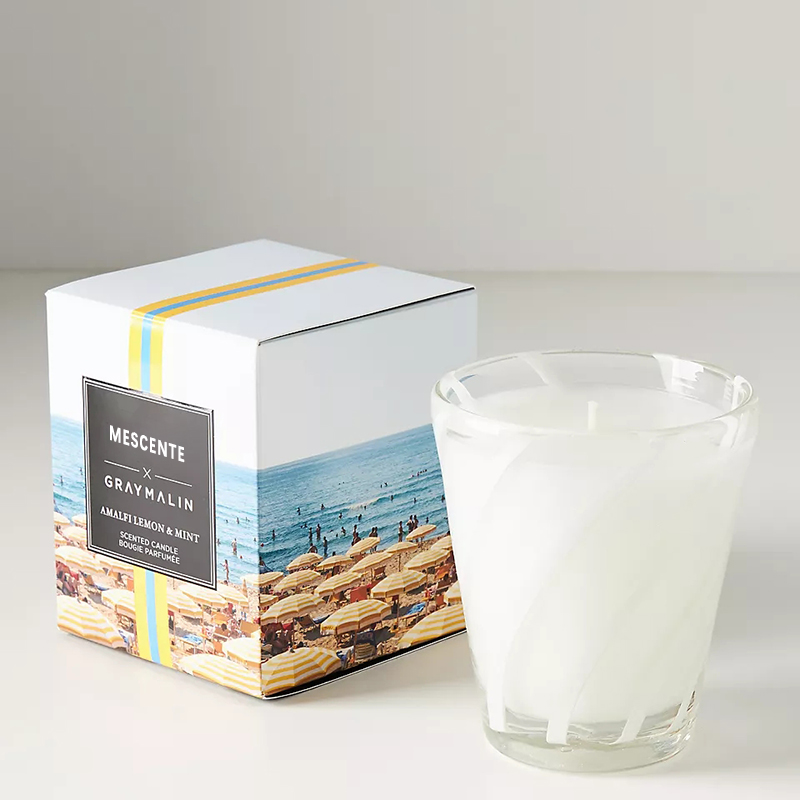 Svatební vonné svíčky s osobním logem M&Scent Luxury White Soy Wax