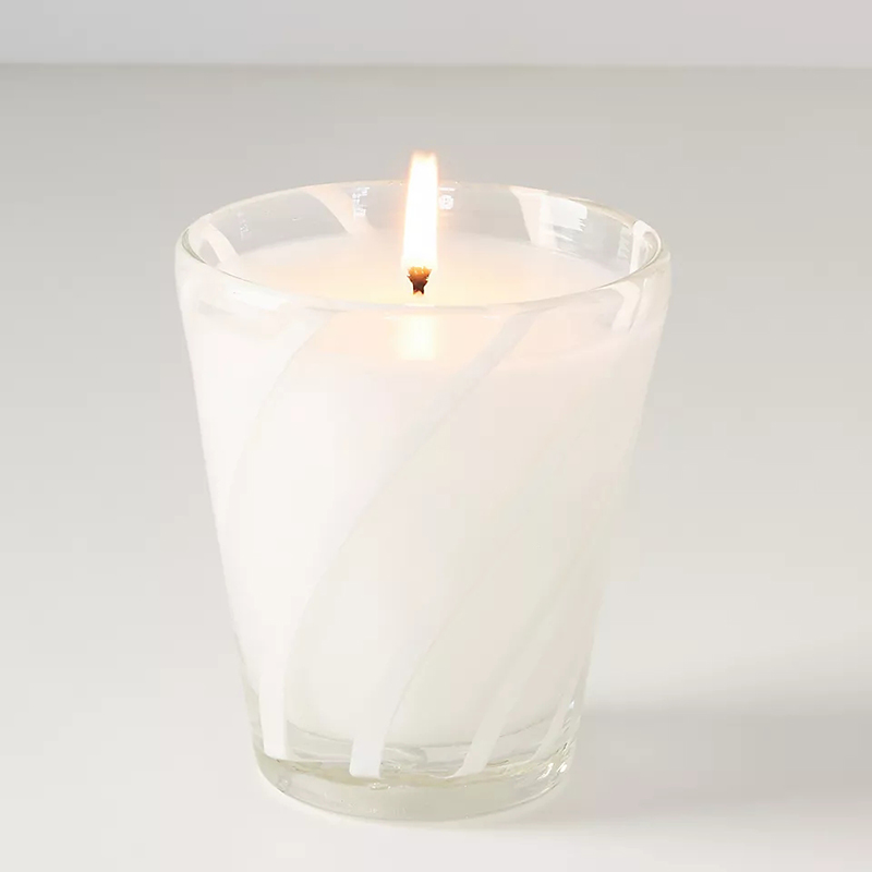 Svatební vonné svíčky s osobním logem M&Scent Luxury White Soy Wax