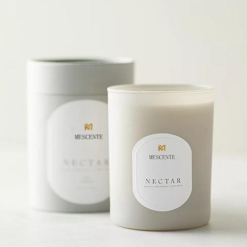 M&Scent Custom Logo Meditace Netoxické kameny Bylinkové ručně nalévané přírodní vonné křišťálové svíčky ze sójového vosku