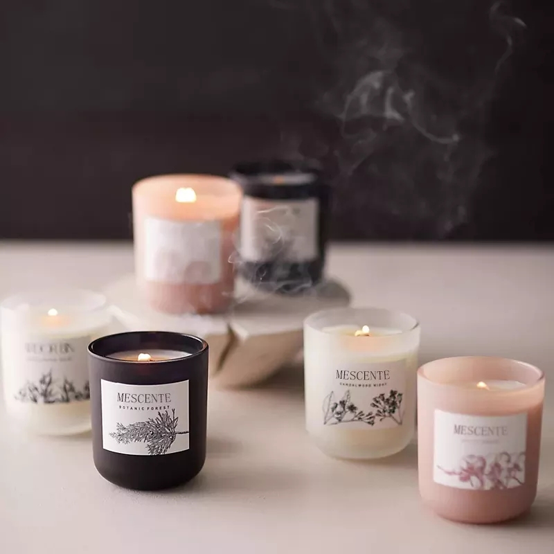 Velkoobchod Private Label Luxusní aromaterapie Přírodní krystal Sojový vosk vonné svíčky pro svatební výzdobu
