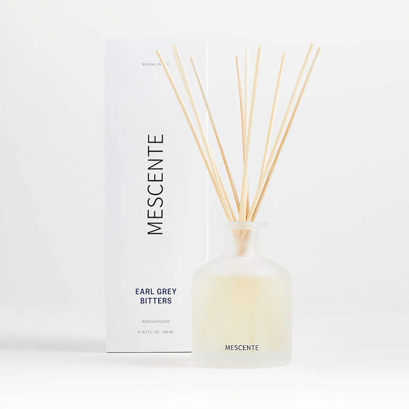 M&Scent luxusní privátní značka fialová barva aroma rákosový difuzér dárková sada s krabičkou