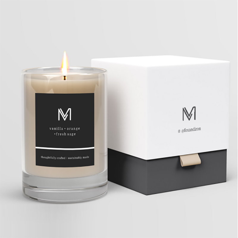 M&Scent velkoobchodní továrna přímo luxusní privátní značka vonné svíčky ze sójového vosku s krabicí ve velkém