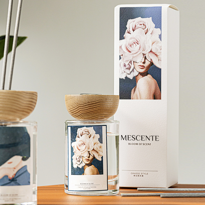 M&Scent velkoobchodní sady rákosových difuzérů na skleněné láhve privátní značky se zátkou