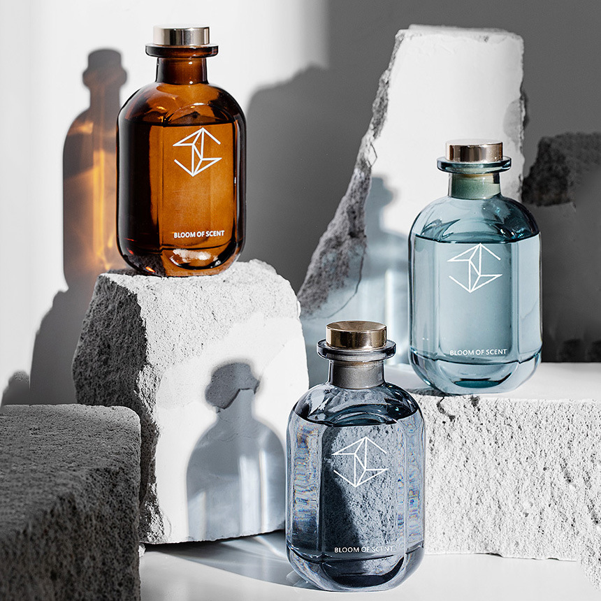 M&Scent 500 ml vánoční křišťálový rákosový difuzér dárková sada, domácí rákosový difuzér