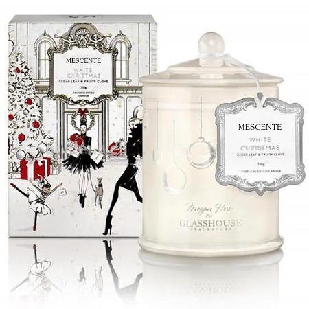 M&Scent velkoobchodní luxusní vlastní soukromý štítek Vánoční klenutá sklenice vonné sójové svíčky s víčkem