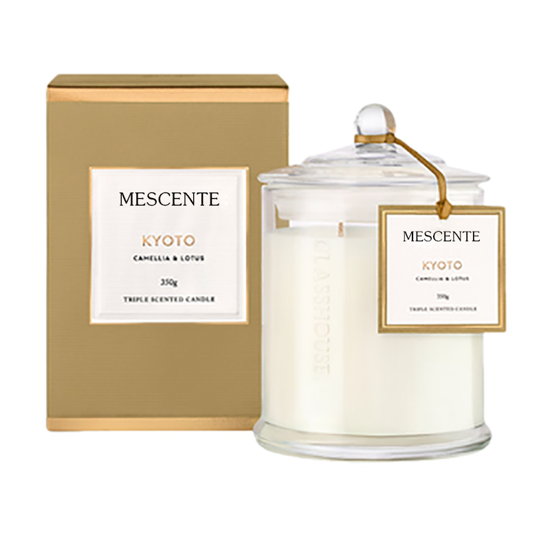 M&Scent velkoobchodní luxusní vlastní soukromý štítek Vánoční klenutá sklenice vonné sójové svíčky s víčkem