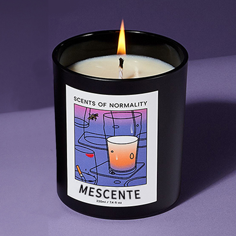 M&Scent velkoobchod luxusní zakázková soukromá etiketa Ručně vyráběné vánoční křišťálové aroma svíčky se sójovým voskem