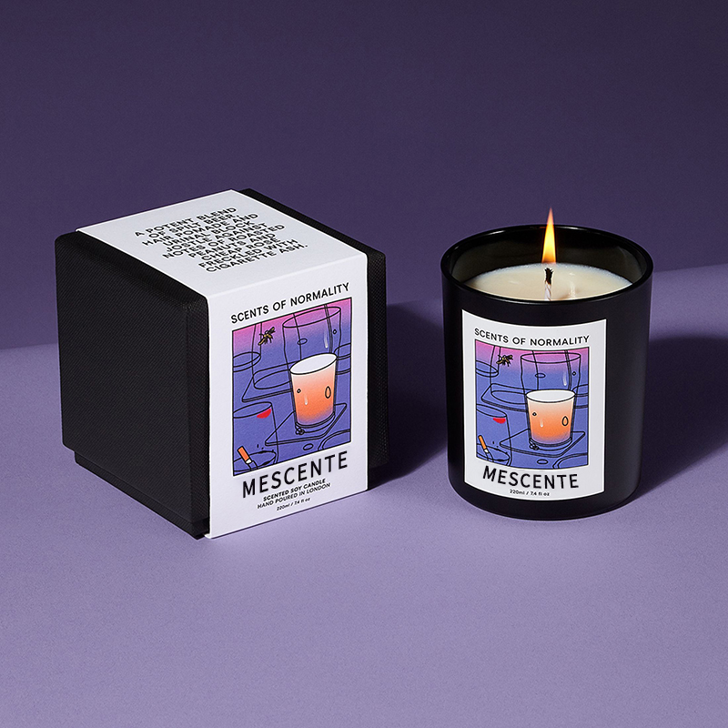 M&Scent velkoobchod luxusní zakázková soukromá etiketa Ručně vyráběné vánoční křišťálové aroma svíčky se sójovým voskem