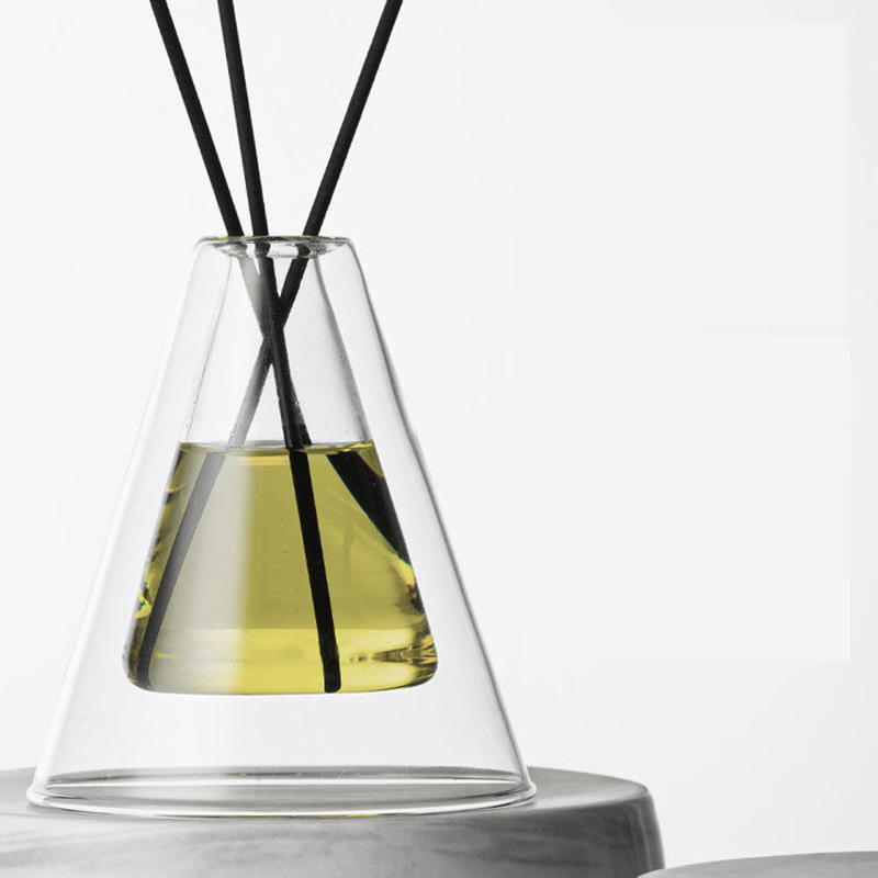Vlastní velká Hex Essenza Jedinečná skleněná láhev Bílá Matná Extra Air Aroma Rákosový difuzér Domácí vůně, rákosové difuzory Vánoce