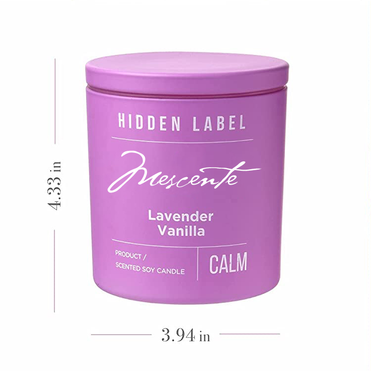 M&Scent velkoobchod luxusní privátní značka černé sklenice vonné svíčky ze sójového vosku s krystaly