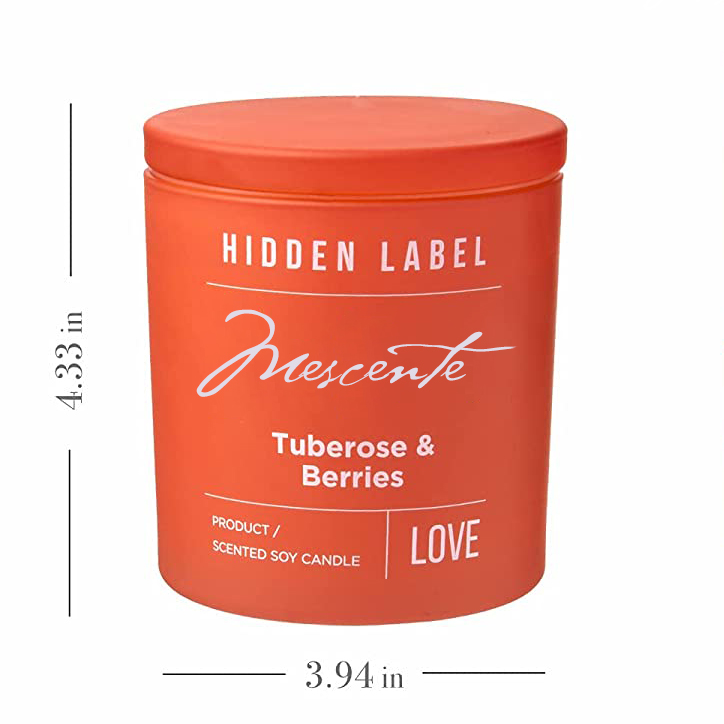 M&Scent velkoobchod luxusní privátní značka černé sklenice vonné svíčky ze sójového vosku s krystaly