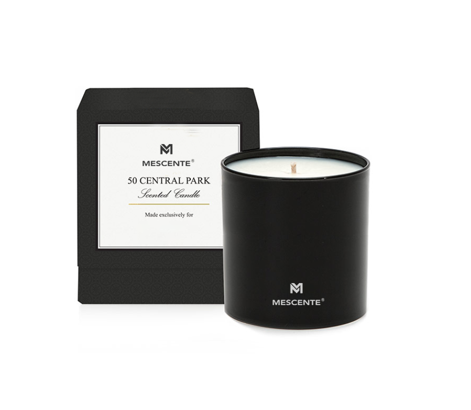 M&S vůně velkoobchod luxusní soukromá značka chromové mužské aromaterapeutické svíčky 22 oz s krystaly uvnitř