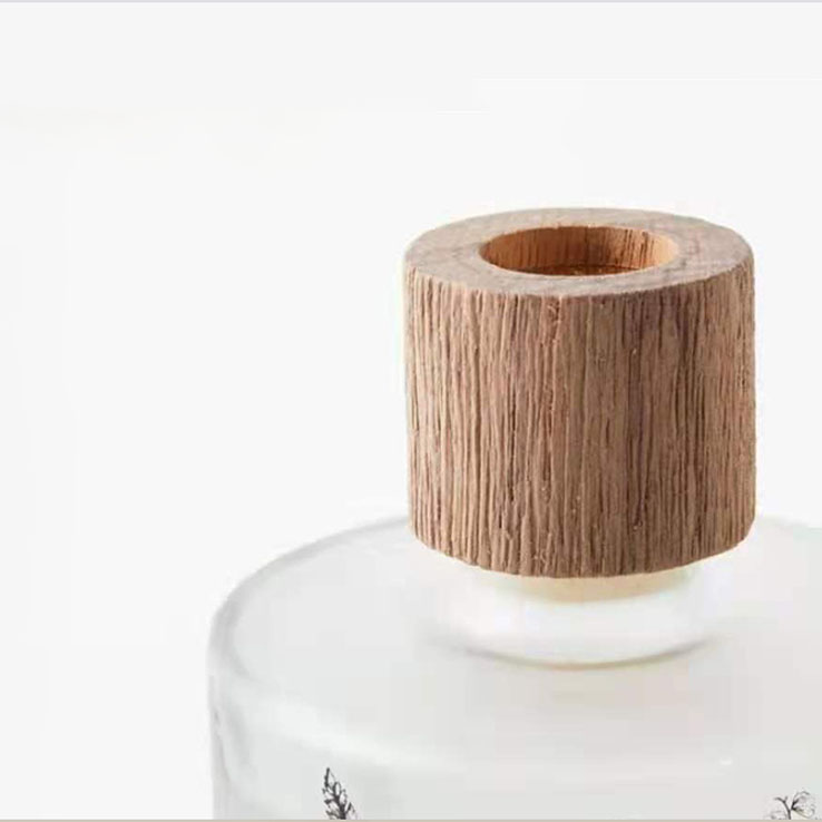 Velkoobchod M&Scent Luxusní zakázkové dekorativní jantarové sklo Bez ohně Unikátní Transparentní Květinový Aroma Reed Difuzér
