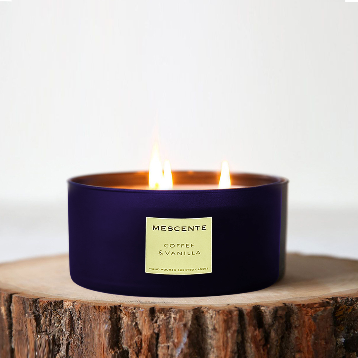 M&Scent velkoobchodní dekorativní aromaterapie dárková sada vonných svíček s kokosovou palmou se 3 knoty