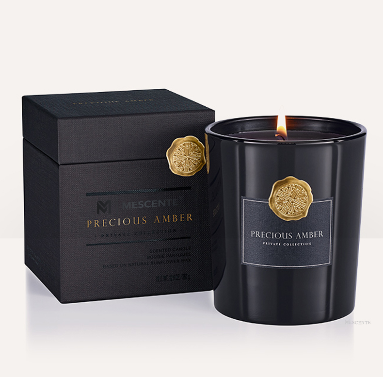 M&Scent luxusní zakázková privátní značka dekorativní skleněné dózy vonná svíčka ze sójového vosku
