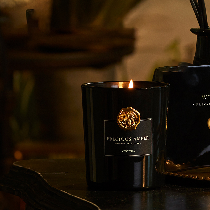 M&Scent luxusní zakázková privátní značka dekorativní skleněné dózy vonná svíčka ze sójového vosku