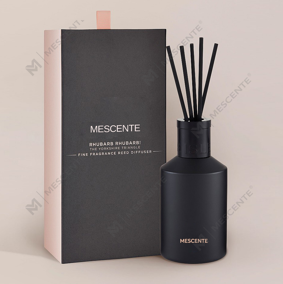 Decoration Oem Printed Box 20ml Square Ceramic Vranjes Wooden Cap House Parfém Aroma Reed Diffuser Oil
