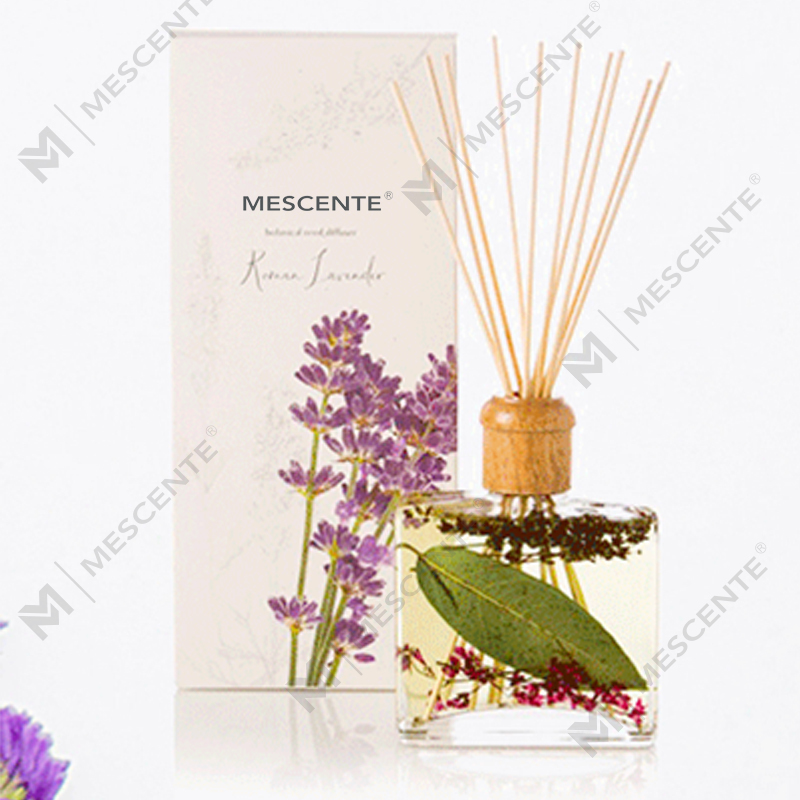 Velkoobchodní vysoce kvalitní luxusní custom Private Label Flower Sola Wood Aroma Reed Difuzér s krabičkou