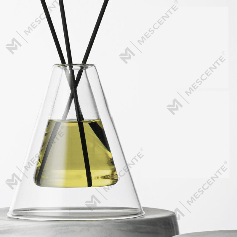 Vlastní velká Hex Essenza Jedinečná skleněná láhev Bílá Matná Extra Air Aroma Rákosový difuzér Domácí vůně, rákosové difuzéry Vánoce