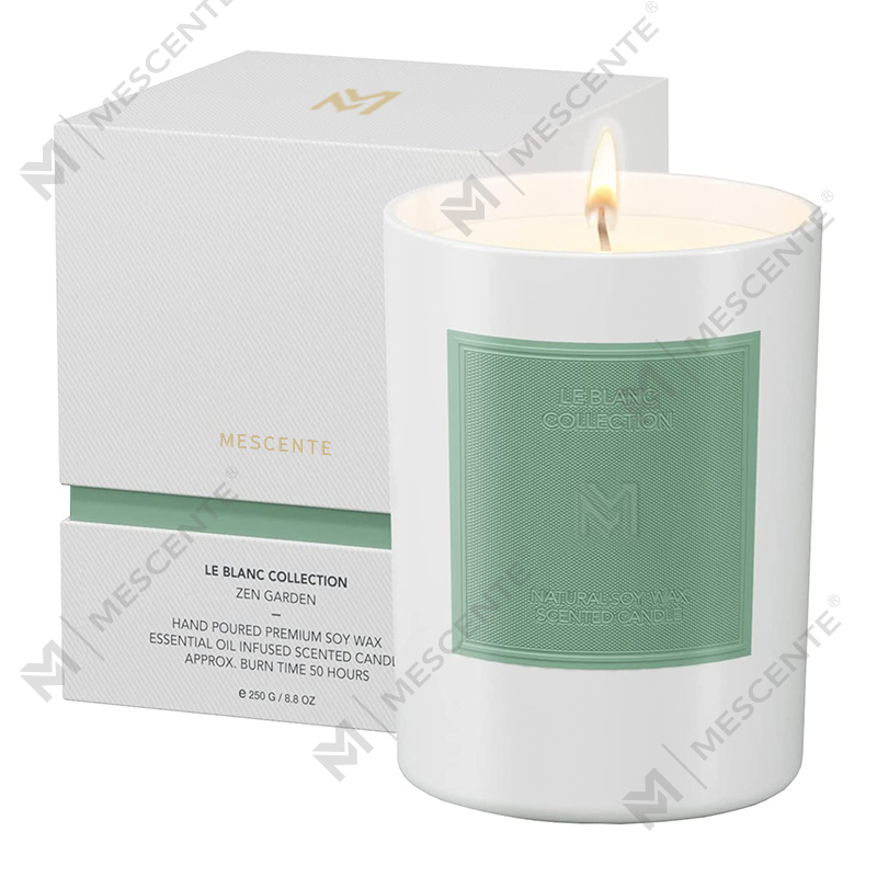 M&Scent velkoobchodní zakázková luxusní černá skleněná skleněná vánoční sada svíček se sójovým voskem
