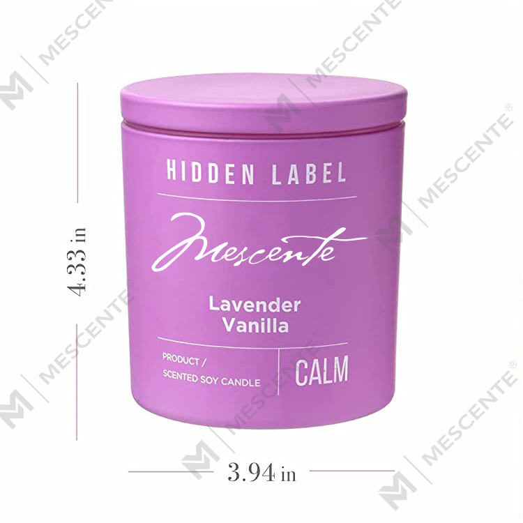 M&Scent velkoobchod luxusní privátní značka černé sklenice vonné svíčky ze sójového vosku s krystaly