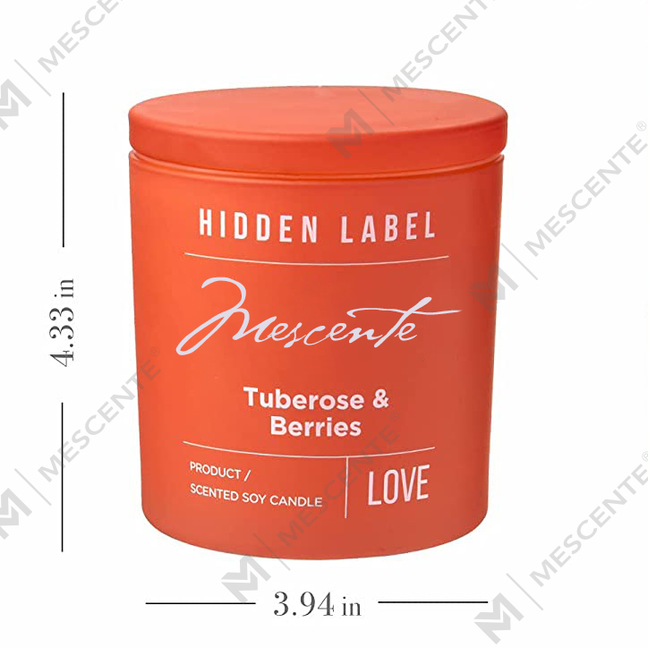 M&Scent velkoobchod luxusní privátní značka černé sklenice vonné svíčky ze sójového vosku s krystaly
