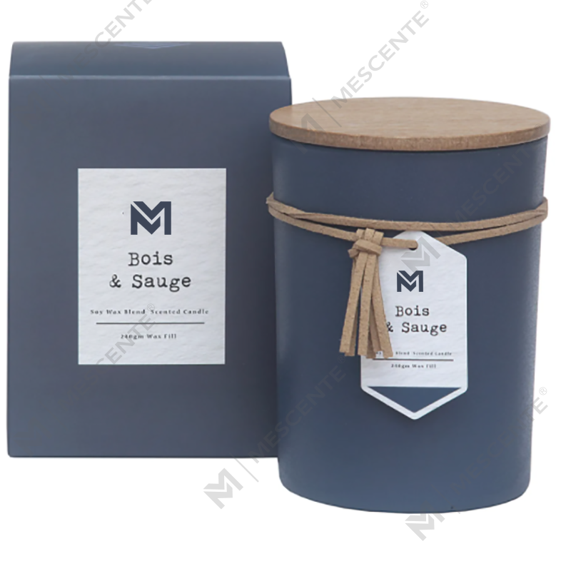 M&S vůně Velkoobchod Private Label Dřevěné víčko Aromaterapeutická vůně Sojový vosk Svíčka Dárková sada ve skleněné nádobě