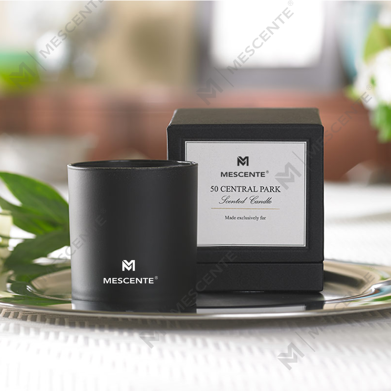 M&S vůně velkoobchod luxusní soukromá značka chromové mužské aromaterapeutické svíčky 22 oz s krystaly uvnitř