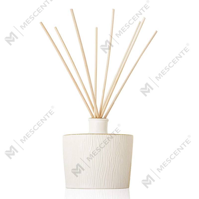 Velkoobchod M&Scent Luxusní skleněná láhev Stik Fiber Kulatý dřevěný šroubový Aroma rákosový difuzér Dárkové sady