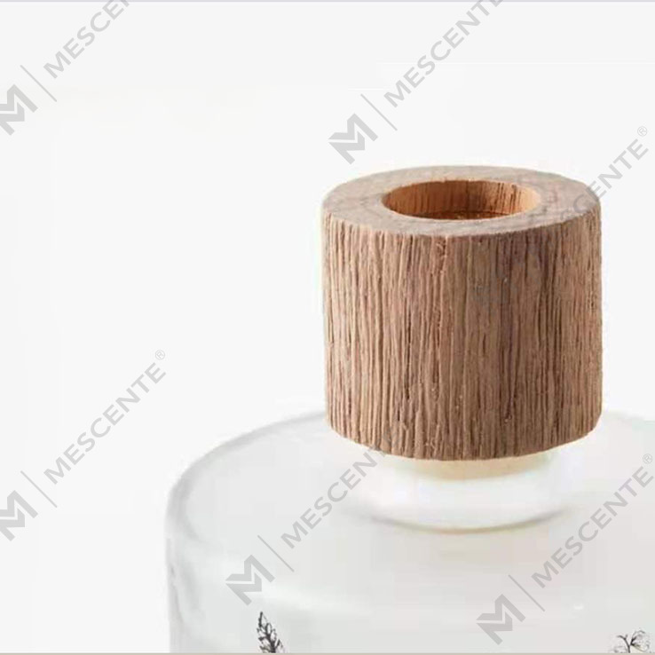 Velkoobchod M&Scent Luxusní zakázkové dekorativní jantarové sklo Bez ohně Unikátní Transparentní Květinový Aroma Reed Difuzér