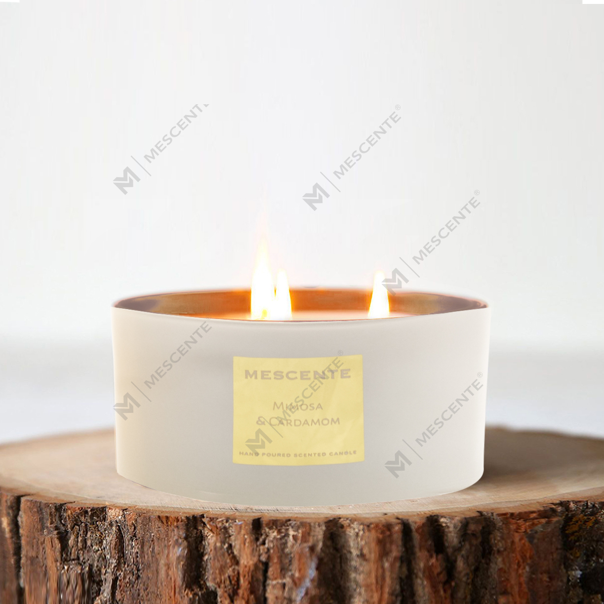 M&Scent velkoobchodní dekorativní aromaterapie dárková sada vonných svíček s kokosovou palmou se 3 knoty