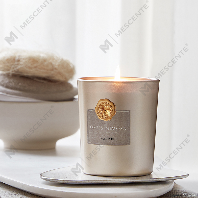 M&Scent luxusní zakázková privátní značka dekorativní skleněné dózy vonná svíčka ze sójového vosku