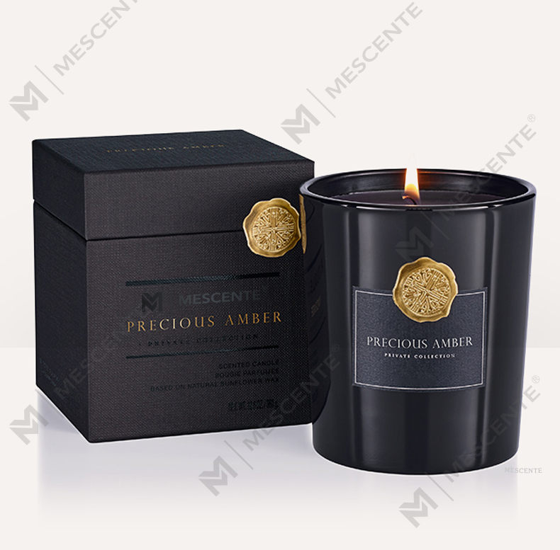 M&Scent luxusní zakázková privátní značka dekorativní skleněné dózy vonná svíčka ze sójového vosku
