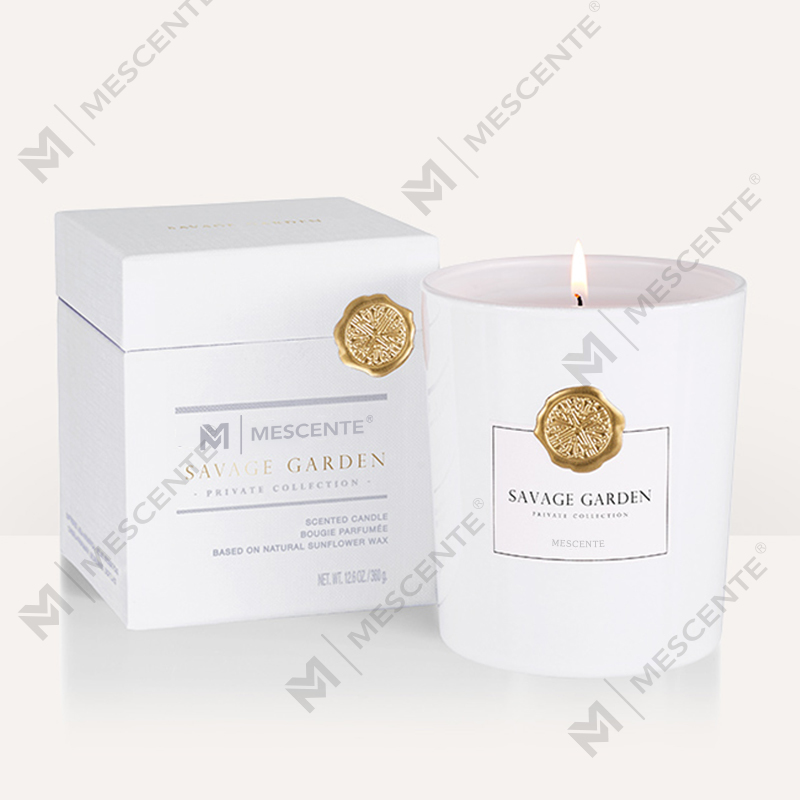 M&Scent luxusní zakázková privátní značka dekorativní skleněné dózy vonná svíčka ze sójového vosku