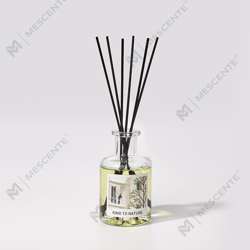 M&Scent luxusní dekorativní velká láhev rákosový difuzér s esenciálním olejem s dárkovou sadou sušených květin