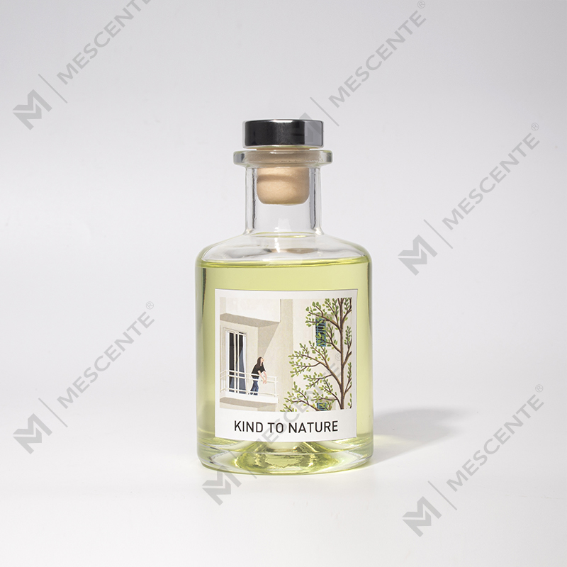 M&Scent luxusní dekorativní velká láhev rákosový difuzér s esenciálním olejem s dárkovou sadou sušených květin