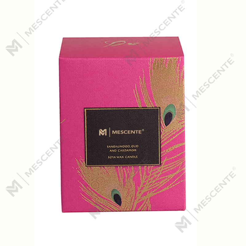Personalizované černé dřevěné knotové svíčky Private Label s vůní luxusu s krystaly