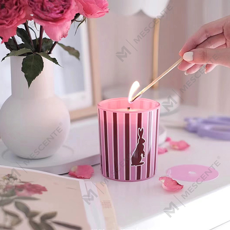 M&Scent velkoobchod zakázkové luxusní domácí vůně skleněné dózy vonné svíčky ze sójového vosku