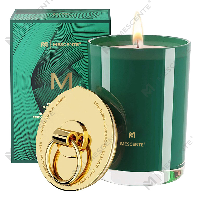 Osobní svatební vonné svíčky s logem M&Scent Luxury White Soy Wax, Camp Candle na míru