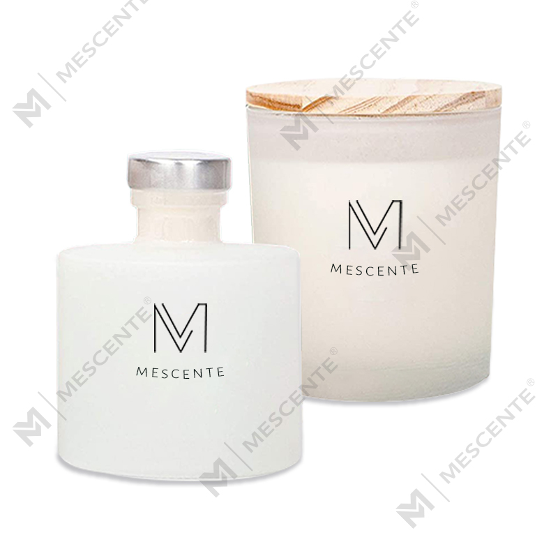 M&Scent luxusní personalizovaná soukromá etiketa podzimní dekorace Aroma vonné sójové svíčky rákosový difuzér dárková sada