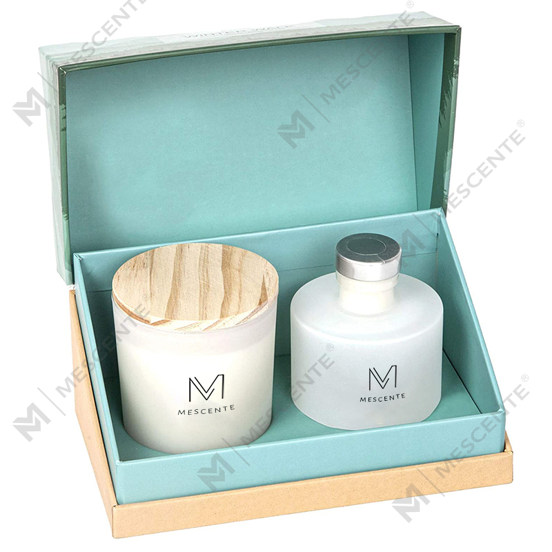 M&Scent luxusní personalizovaná soukromá etiketa podzimní dekorace Aroma vonné sójové svíčky rákosový difuzér dárková sada