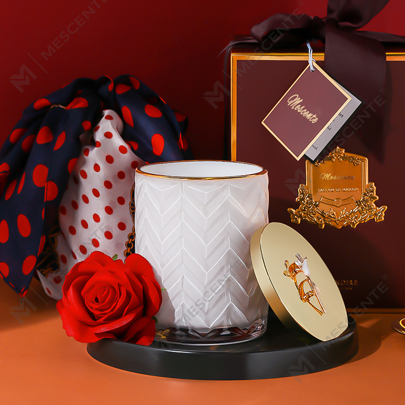 M&Scent Velkoobchody Vlastní soukromá etiketa Nádoba Aromaterapie Vonná vůně Sojové svíčky s krystaly