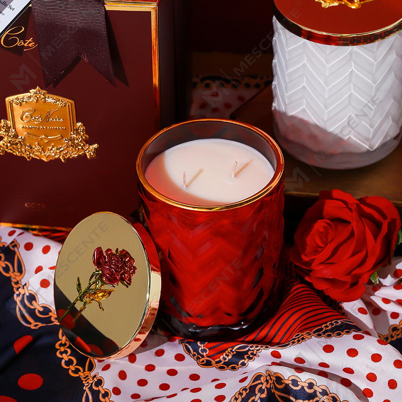 M&Scent Velkoobchody Vlastní soukromá etiketa Nádoba Aromaterapie Vonná vůně Sojové svíčky s krystaly