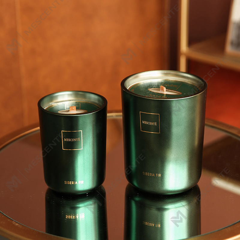 M&Scent velkoobchod přizpůsobená luxusní soukromá etiketa Pillar vonná sojový vosk Dřevěný knot Aroma svíčka