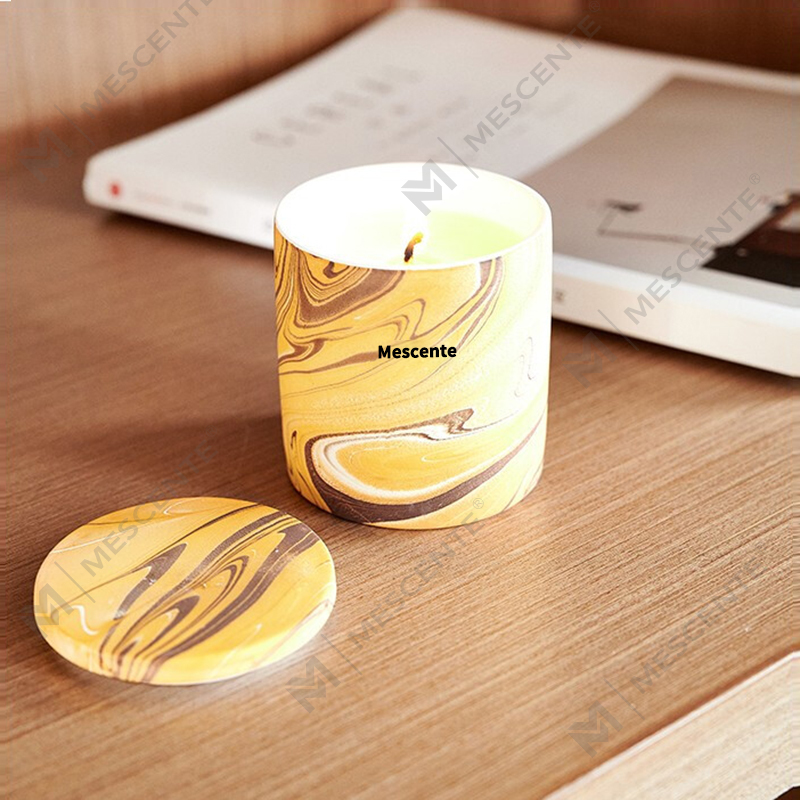 Velkoobchod M&Scent levně přizpůsobený luxusní privátní štítek Sloj vonná sojový vosk Dřevěný knot Aroma svíčka