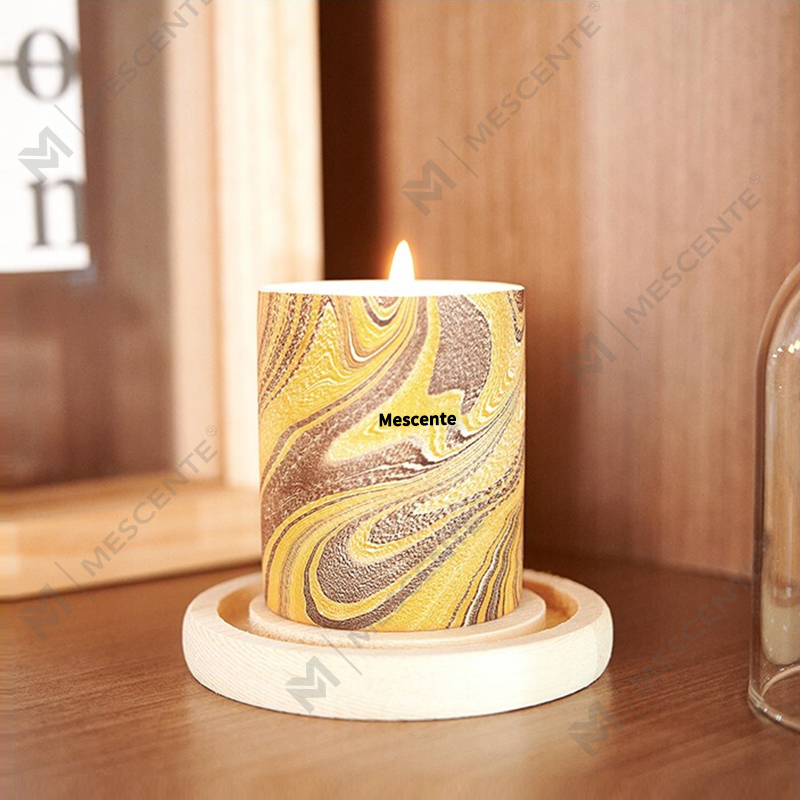 Velkoobchod M&Scent levně přizpůsobený luxusní privátní štítek Sloj vonná sojový vosk Dřevěný knot Aroma svíčka