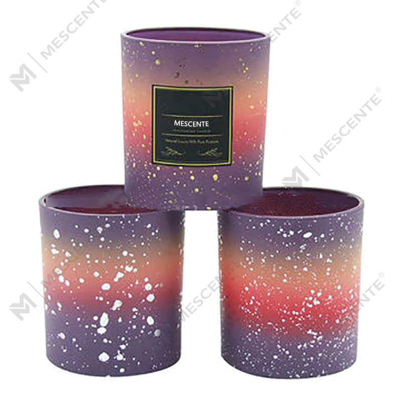 M&Scent velkoobchodní vlastní prázdné sklenice na matné svíčky pro výrobu svíček s víčkem